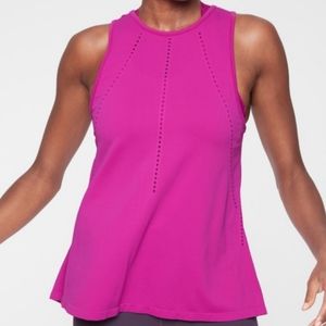 Athleta foothill tank, rose verbena (bright pink), size medium